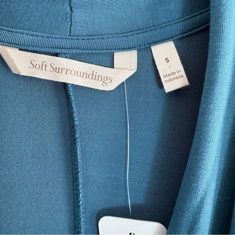 SOFT SURROUNDINGS Mallard Blue Jemez Tunic size Small (4-6) NWT - Picture 9 of 11